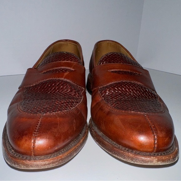 Allen Edmonds Leyland Woven Leather Slip-on Penny Loafers  display picture 1